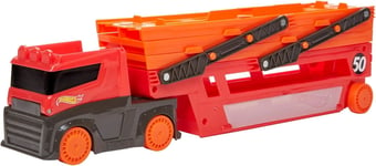 Hot Wheels GHR48 Mega Hauler with Storage for up to 50 1:64 scale cars ages 3 a