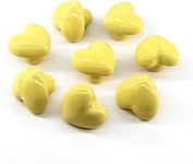 8 Pièces Poignee de Meuble(jaune), 40 mm Bouton de Porte Ceramique avec Vis, Bouton Tiroir Rose, Boutons de Porte D'armoire Modernes pour Cuisines de Salle de Bain