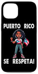 Coque pour iPhone 13 Puerto Rico Se Respeta Drapeau de protestation afro Boricua