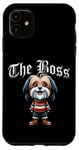 Coque pour iPhone 11 The Boss Veste pour chien Terrier tibétain