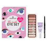 Essence The Nude Eye Set- Eyeshadow Palette, Eyeshadow Pencil, Eyeshadow Base