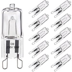 Beijiyi - Lot de 10 Ampoule G9 33W Blanc Chaud, Halogène G9 Pour Four Tolérance de 300°C, G9 Ampoules Capsule Filament 420LM 230V