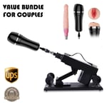 BUNDLE FOR COUPLES THRUSTING DILDO FUCKING MACHINE+MALE MASTURBATOR ATTACHMENT 