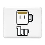 Fabulous Tapis de souris Simili Cuir Coffee Up Pixel Art (22 x 18 cm)