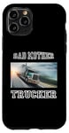 Coque pour iPhone 11 Pro Bad Mother Trucker Semi-Truck Driver Big Rig Trucking