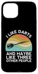 iPhone 15 Plus I Like Darts Cricket Dart 501 Beer Retro Funny Throwing Game Case