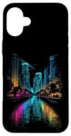 iPhone 16 Plus Miami River Florida USA Urban Trendy Colorful City Souvenir Case