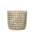 Ferm Living ceramic basket large - cashmere