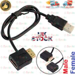 USB 2.0 HDMI Compatible Male To Female Adapter Connector Power Supply Cable Ext.