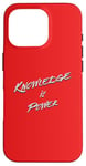 iPhone 16 Pro Knowledge is Power Typografic Case