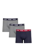 Puma Men Everyday Boxers 3P Boxerkalsonger Grey PUMA