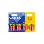 Varta 1,5V Aa/Lr6  8-Pack Alkaline Max Power  *