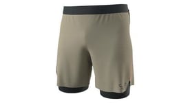 Short 2 en 1 dynafit alpine pro khaki homme