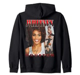 Whitney Houston Face Photos Zip Hoodie