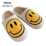 Smiley Kvinnor Vinter Varma Tofflor white EU Size 37-38