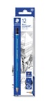 STAEDTLER 100-F Mars Lumograph Graphite Pencils for Drawing & Sketching - F (Box