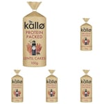 Kallo Protein Packed Lentil Cakes, Low Fat Healthy Snacks, Vegan & Coeliac Friendly, Gluten Free & Sugar Free with No Artificial Colours or Flavours, Single Pack – 1 x 100g (Pack of 5)