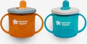 Tommee Tippee Free Flow First Cup Sippy Cup with Fold-Down, Leak-Proof Spout, 4M