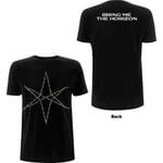 Bring Me The Horizon Unisex T-Shirt: Barbed Wire (Back Print) (Large)