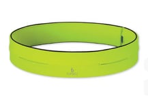 FlipBelt Classic Running Belt for Phone and Small Accessories, Exercise Waist Pouch for Women and Men, M, Neon Yellow