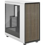 PC-fodral - FRACTAL DESIGN - North XL Chalk White TG Clear - FD-C-NOR1X-04 - E-ATX - Elegant trä- och legeringsdesign