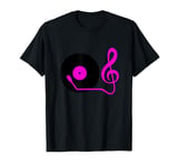 Treble Clef Music Turntable Mixer Vinyl Record Plate Lover T-Shirt