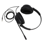 3.5Mm Cell Phone Headset With Mic Noise Cancelling Binaural Customer Service Hea