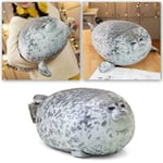 Angry Seal Pillow Plush Cute Animal Toy Giant White 40cm