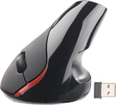 Souris optique USB verticale et ergonomique 1600 dpi 5 boutons - Sans fil