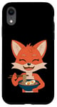 iPhone XR Happy Fox with Ramen Kawaii Food Design Case