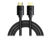 BASEUS - HDMI-kabel - HDMI hane till HDMI hane - 1 m - svart - 4K120Hz stöd, 8K60 Hz (7680 x 4320) stöd, 2K144Hz support