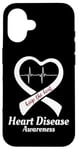 iPhone 16 Heart Disease Awareness Keep The Beat Valentines Case