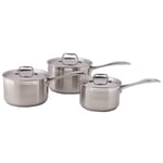 Dexam Supreme 3 Piece Stainless Steel Saucepan Set