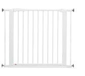 BabyDan Swing Shut, Pressure Fit Stair Gate, 77.3-97.1 cm, Baby Gate/Safety Gate, White, Made in Denmark - (Pet Gate/Dog gate)