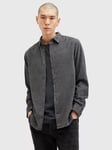 AllSaints Lorella Long Sleeve Shirt, Blue Mid