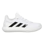 adidas Homme Solematch Control M Clay Shoes-Low, FTWR White/Core Black/Matte Silver, 45 1/3 EU