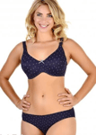 Anita Miss Dotty Maternity Nursing Bra + Brief Set Underwired Soft Blue Size 34D