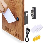 Kit de serrure électronique invisible pour armoire avec câble USB pour armoire en bois, tiroir, garde-manger, casier d'entrée RFID