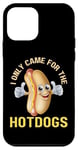 Coque pour iPhone 12 mini Barbecue amusant avec inscription « I Only Came For The Hotdogs »