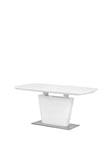 Julian Bowen Como High Gloss Extending Table - White