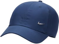 Nike DF Club Casquette de Baseball, Midnight Navy/Metallic Silver, m-l Homme