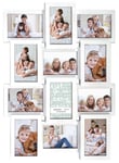 Multiple frame white Collageram - 12 Bilder