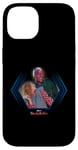 Coque pour iPhone 14 Marvel WandaVision Wanda & Vision Cute Couple Framed