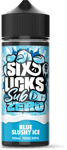 SIX LICKS SUB ZERO BLUE SLUSHY ICE 100ML 0MG SHORTFILL E-LIQUID