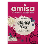 Amisa Organic Gluten Free Quinoa Flakes 400g - Certified Gluten Free - Suitab...