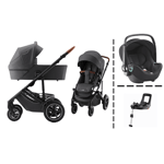 Britax | Smile 5Z | Kombivogn + BABY-SAFE 3 i-Size  & Base | Midnight Grey