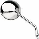 Backspegel emgo - Sidospegel rund universal chrome silver aluminium mirror 7 stem