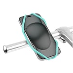 Bone Bike Tie 5, Support Téléphone Vélo, Porte-téléphone Universel pour Vélo, Compatible avec Les Téléphones de 4,7 à 7,2, Support de Téléphone en Silicone Ultra-léger pour Vélo de Route, Turquoise