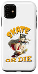 Coque pour iPhone 11 Skate or Die - Cool Anime Skateboarding Girl