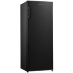 Black Tall Freestanding Upright Freezer, Cookology CTFZ160BK 55x142cm Metal Back